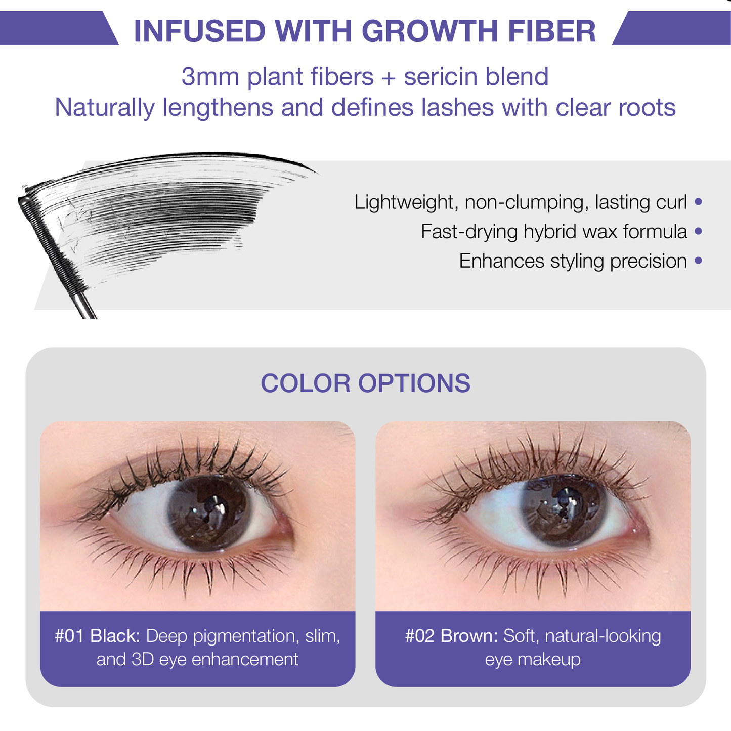 Amewix™ ProCurl Mascara - High Elastic Brush, Long-Lasting, Nourishing Formula