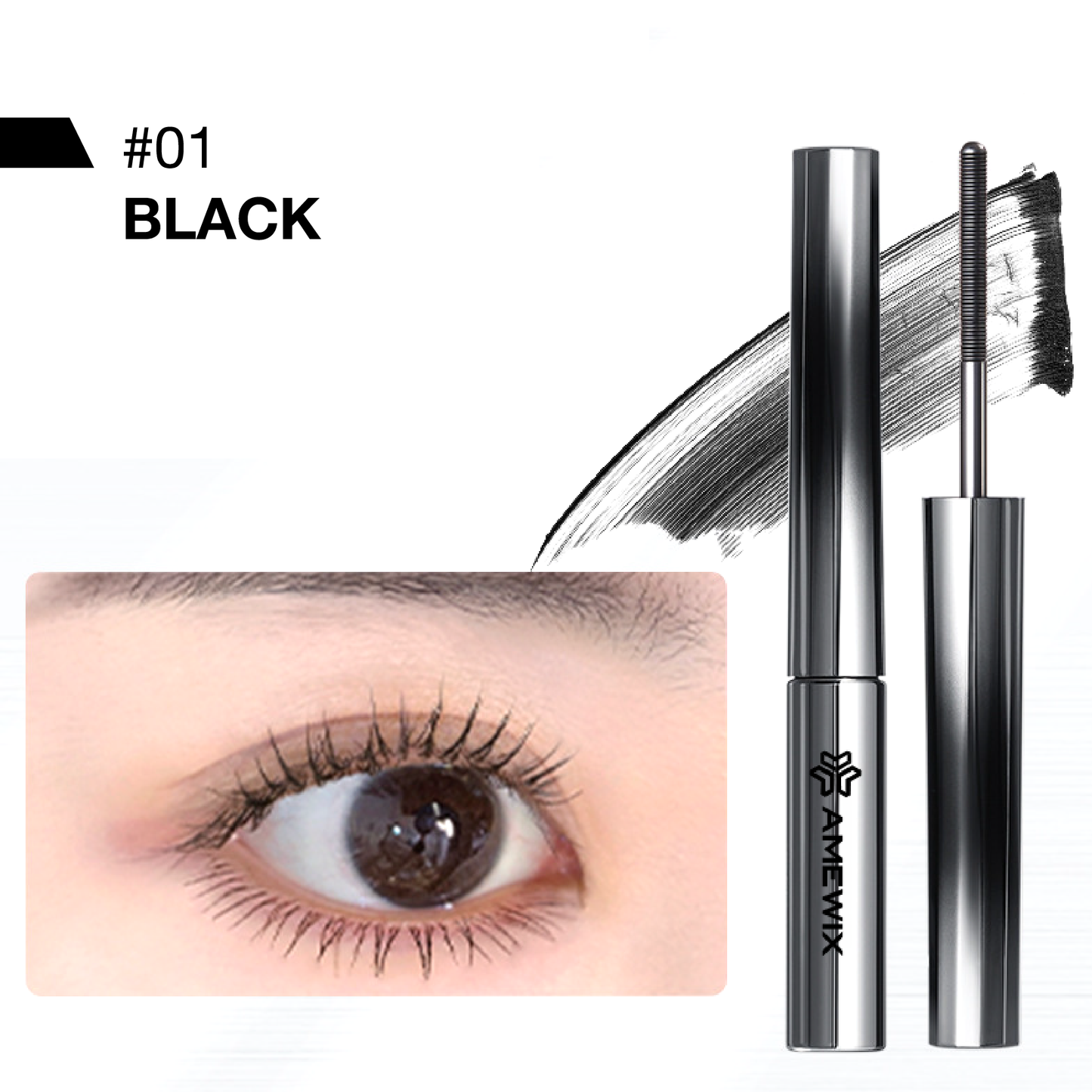 Amewix™ ProCurl Mascara - High Elastic Brush, Long-Lasting, Nourishing Formula